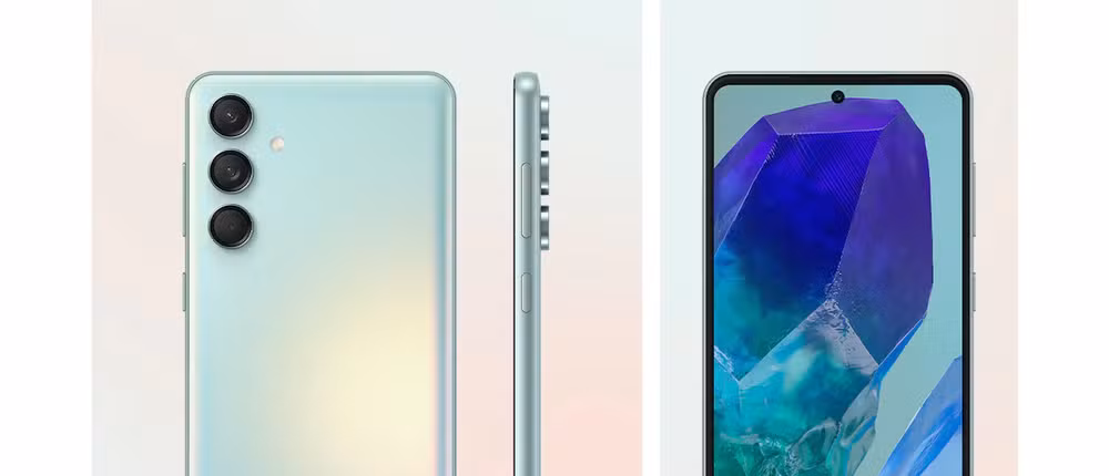 Design e Cores: Beleza e Funcionalidade do Galaxy M55 5G