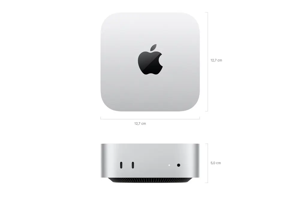 Mac mini m4 design e construção