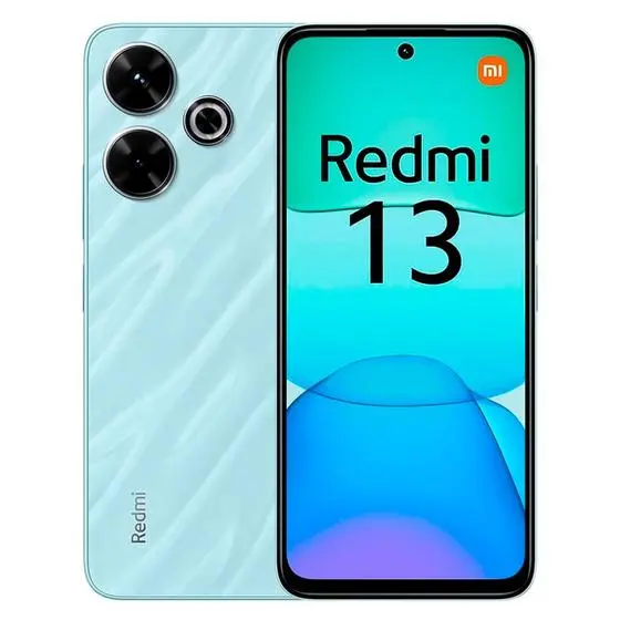 Smartphone Xiaomi 13 Lite cor verde claro.