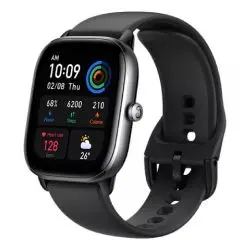 Smartwatch Amazfit GTS 4 Mini cor preto em um fundo branco - Smartwatch para Corrida com GPS