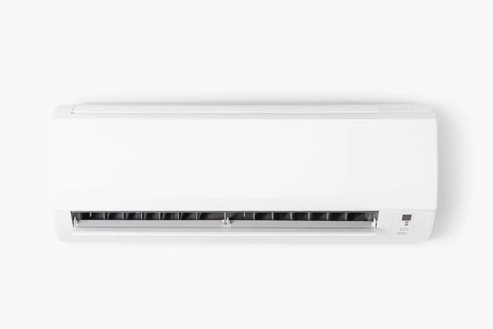 Ar-condicionado smart em um fundo branco.
