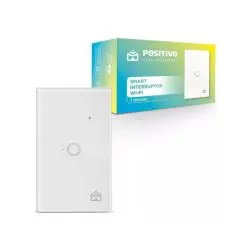 Interruptor Wifi Inteligente – Positivo cor branco.