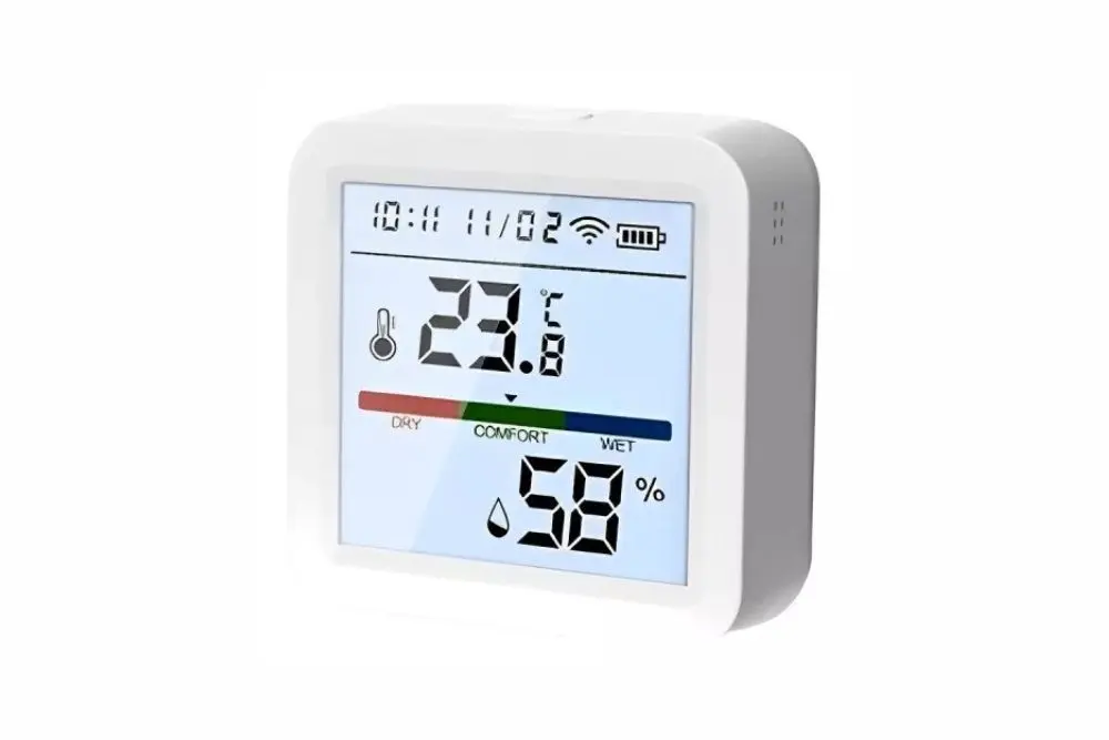 Sensor de Temperatura e Umidade Inteligente Google Alexa Hub – Tuya - sensores inteligentes