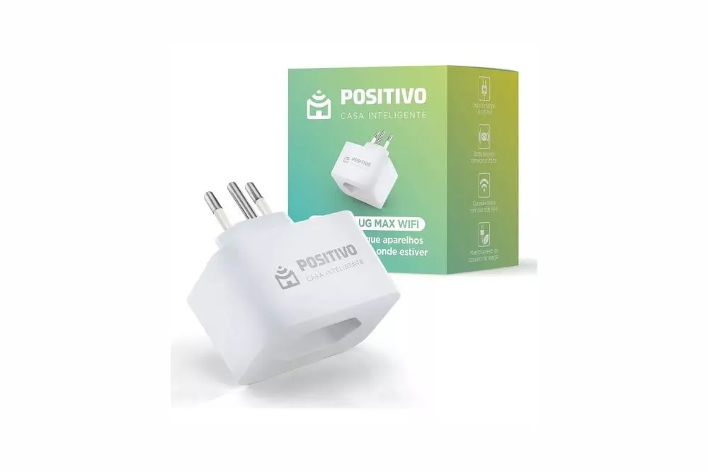 Tomada Inteligente Smart Plug Max Wi-Fi – Positivo