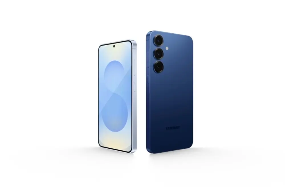 Design do S25 e S25 Plus cor azul.