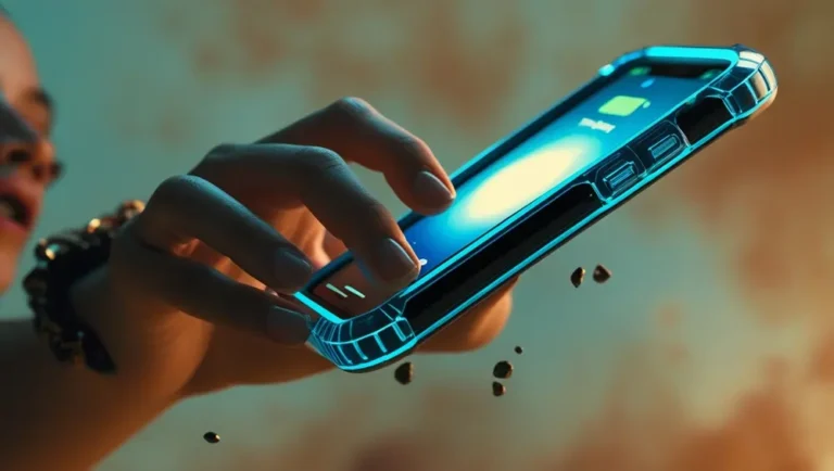 Mão segurando um smartphone com uma capa reforçada. Como Proteger o Smartphone e Prolongar a Vida Útil