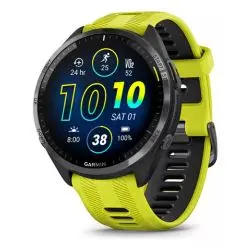 Smartwatch Garmin Forerunner 965 cor preto em um fundo branco. Smartwatch para Ciclismo com GPS