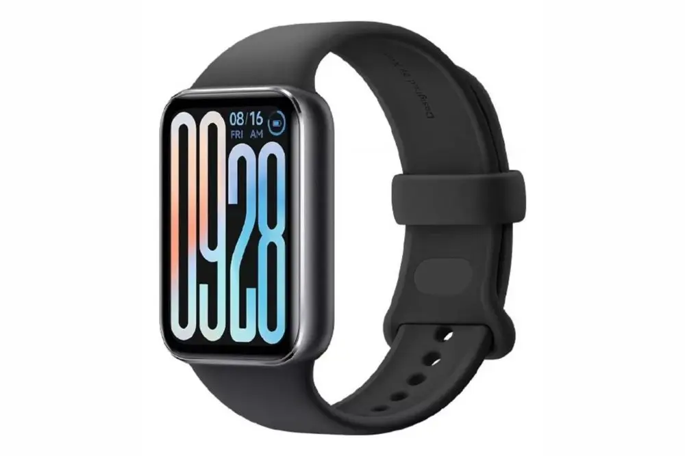 Smartband Xiaomi Mi Band 9 Pro cor preto em um fundo branco. Smartband Custo-benefício.
