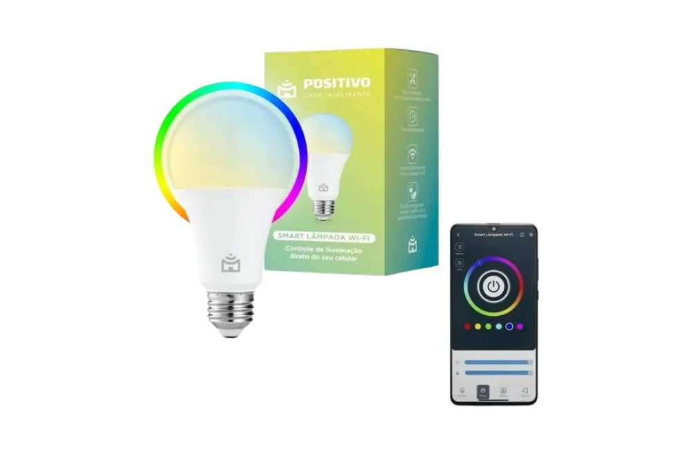 Lâmpada inteligente Wi-Fi - Dispositivos de Casa Inteligente