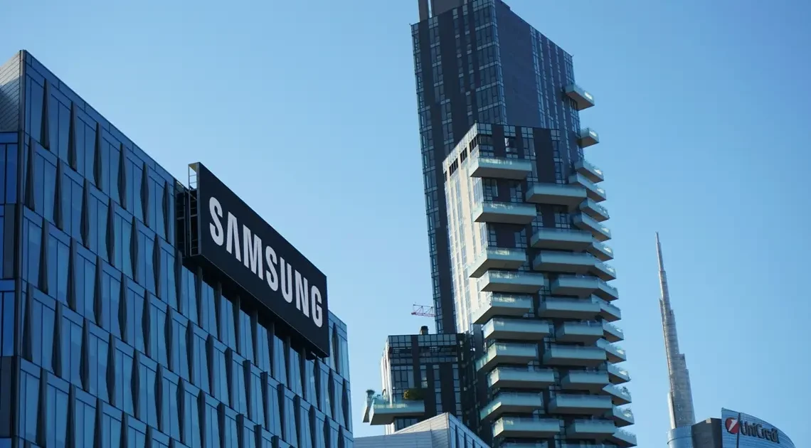 Fachada da empresa Samsung