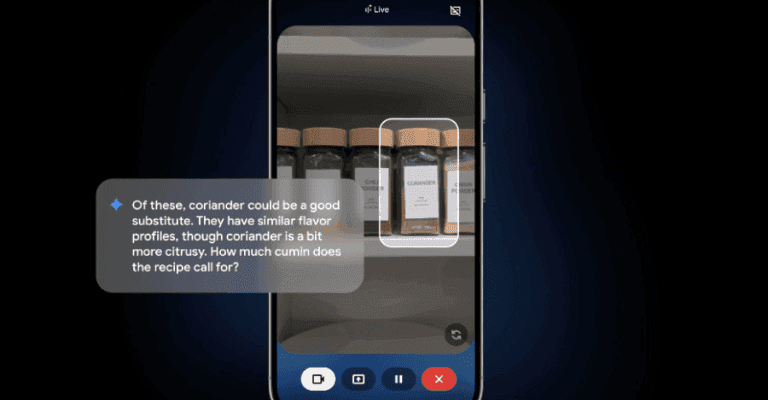 Assistente Gemini Live AI do Google agora mostra o que fala