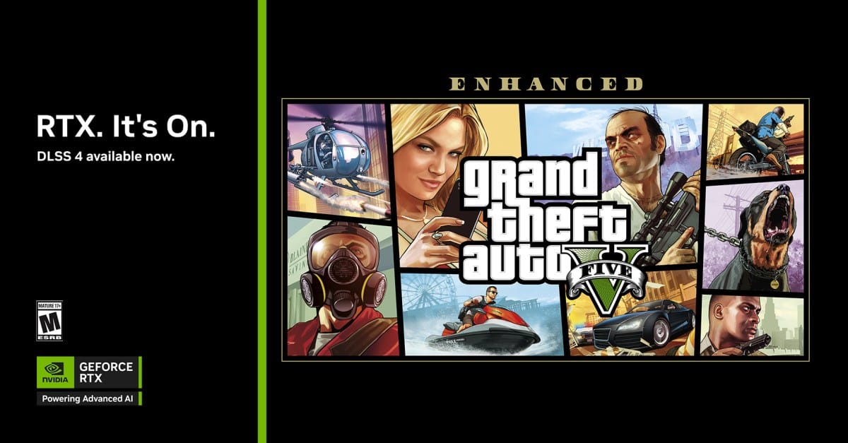 GTA V agora tem suporte para DLSS 4 Multi Frame Generation