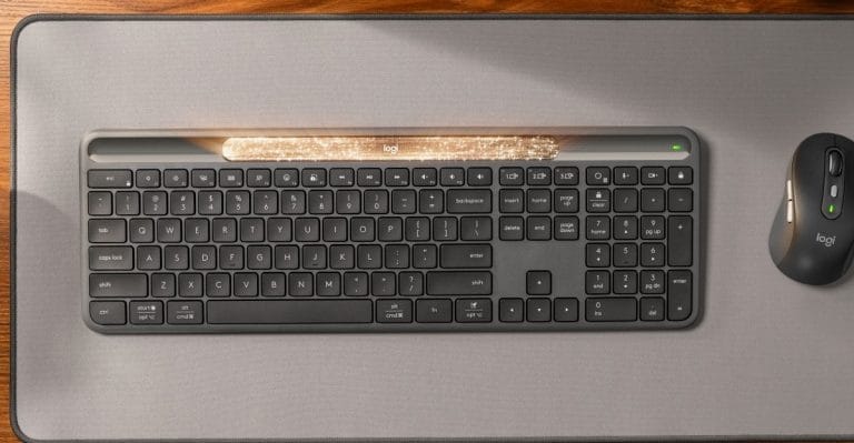 Novo teclado solar da Logitech tem botão de IA