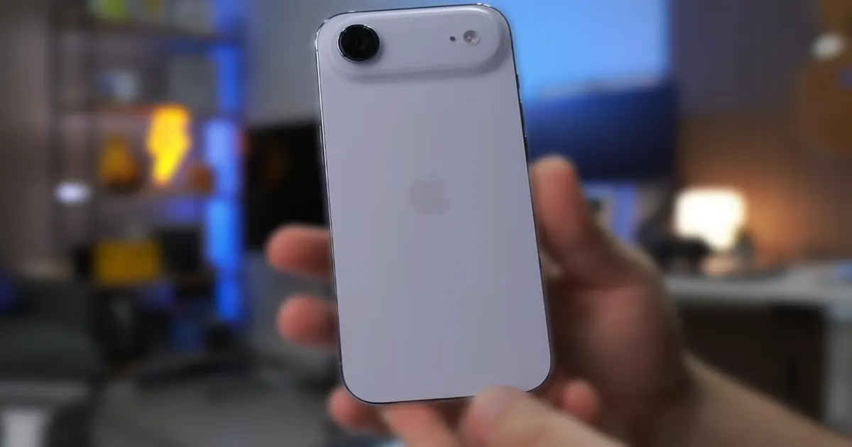 iphone air em um fundo desfocado