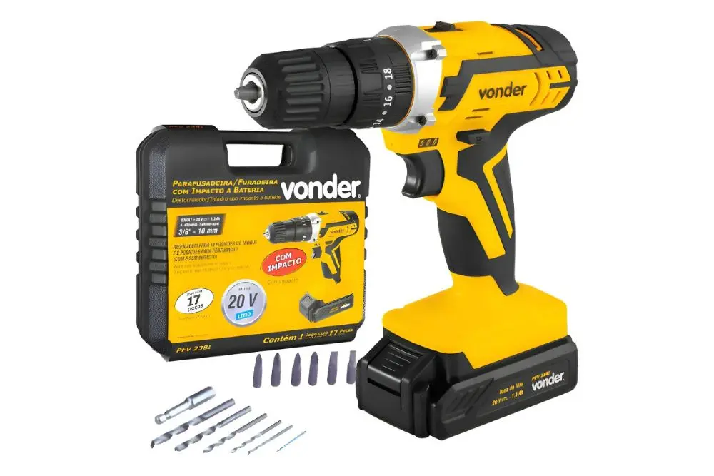 Melhor Furadeira e Parafusadeira sem Fio Furadeira e parafusadeira sem fio vonder pfv238i