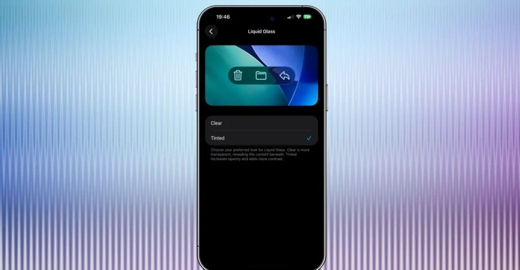 iOS 26.1 permite ajustar o Liquid Glass e já foi lançado