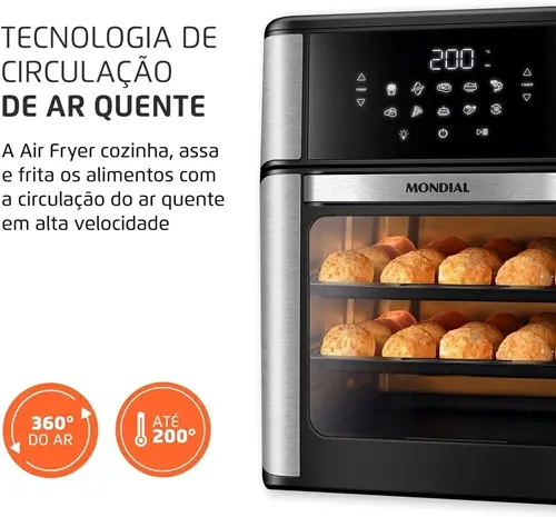 Air Fryer Oven Mondial de 12 litros