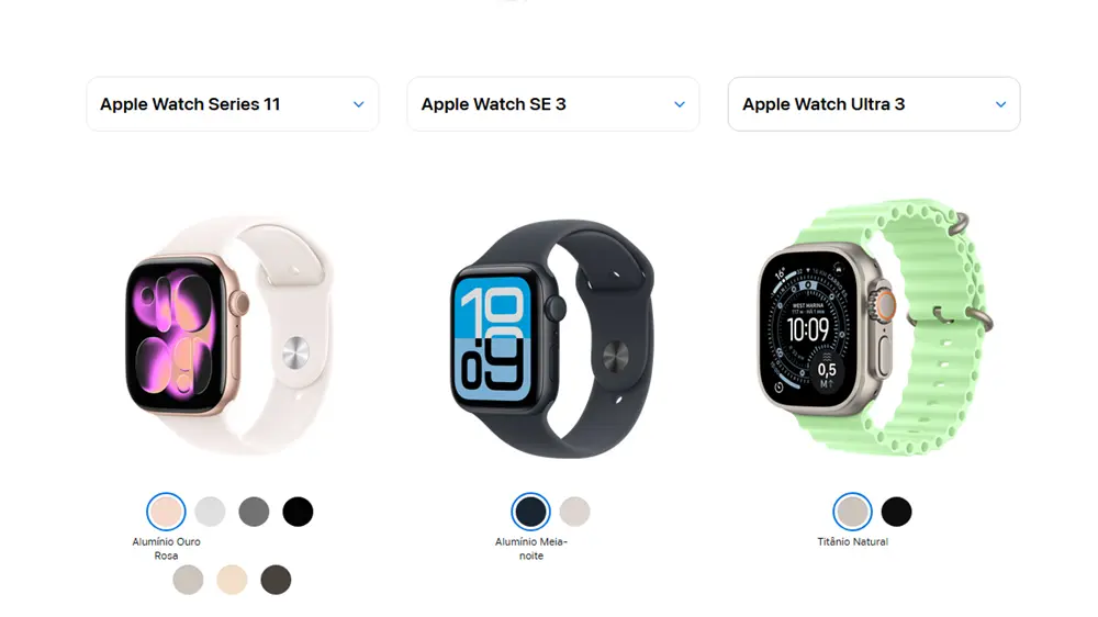 Apple Watch: Guia Rápido para Escolher o Modelo Certo em 2026 1 Apple Watch Guia Rápido para Escolher o Modelo Certo em 2026