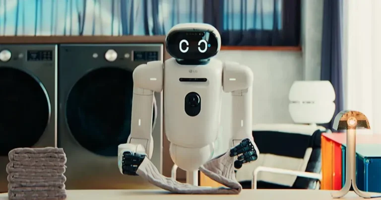 LG revela CLOiD o robô doméstico que dobra sua roupa