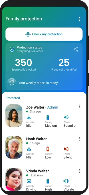 trucaller proteção familiar