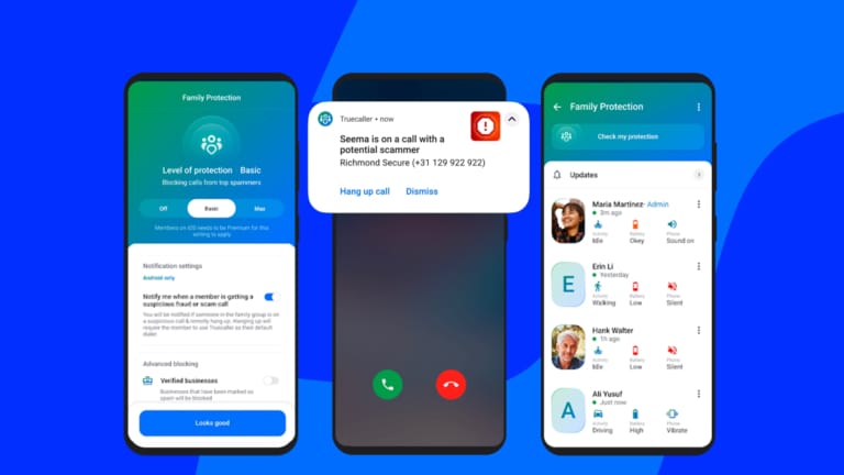 trucaller proteção familiar