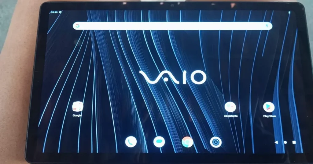 Tela 2k do tablet Vaio tl10
