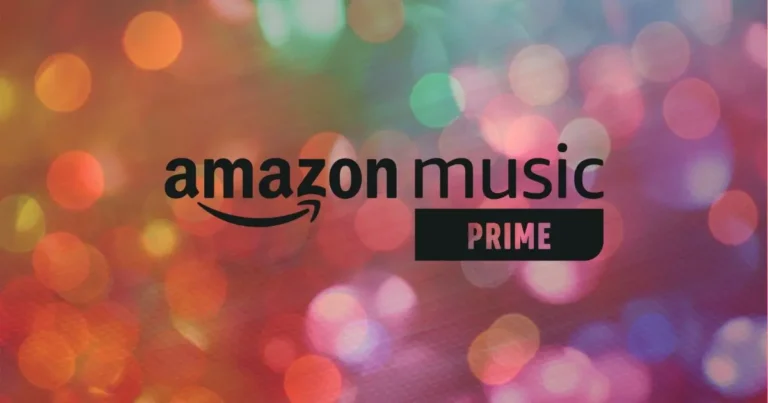 Logo Amazon Music Prime em um Fundo desfocado