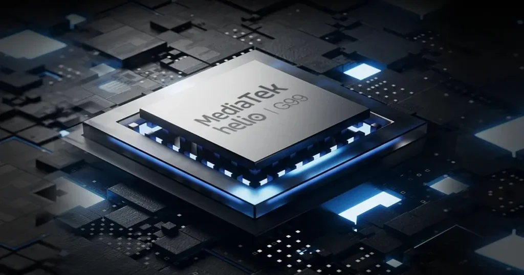 Ilustração do processador MediaTek helio G99 do Samsung Galaxy A17