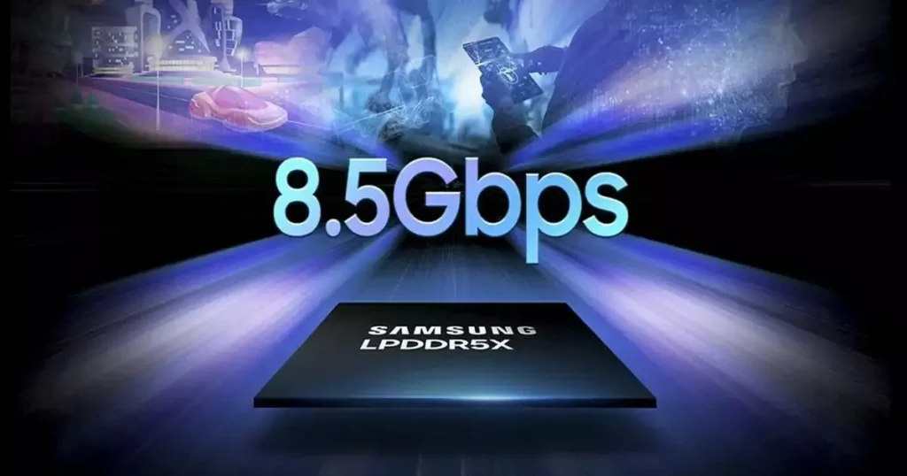 memória RAM LPDDR5X do Galaxy A57