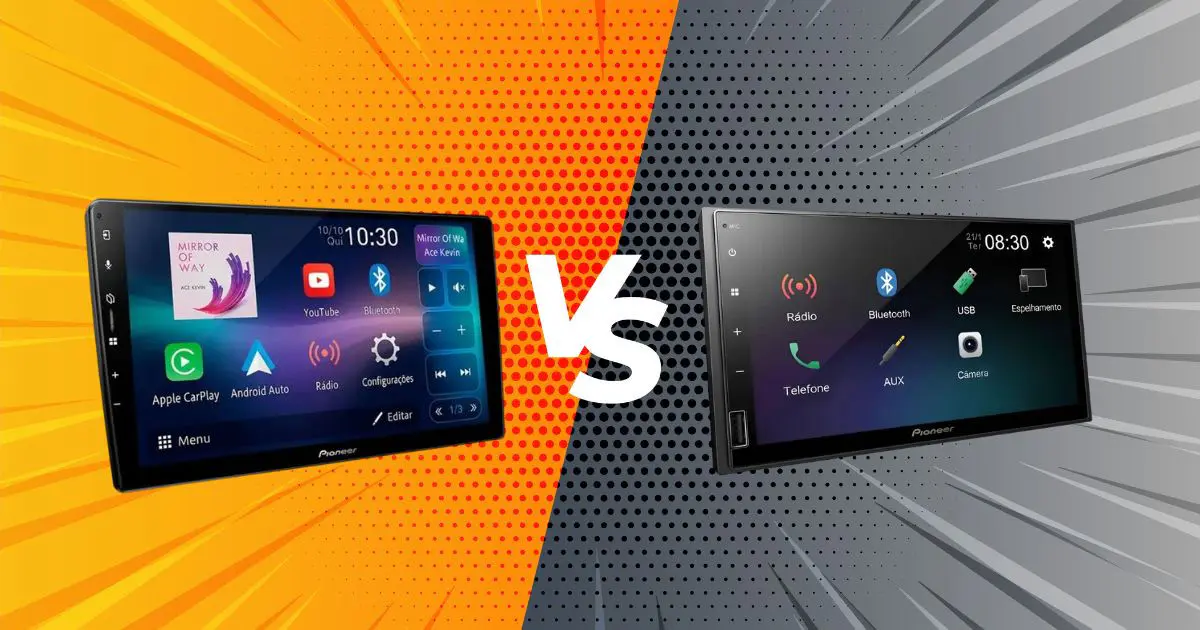 Central Multimídia Pioneer: DMH-AP6650BT vs 145BR 2026