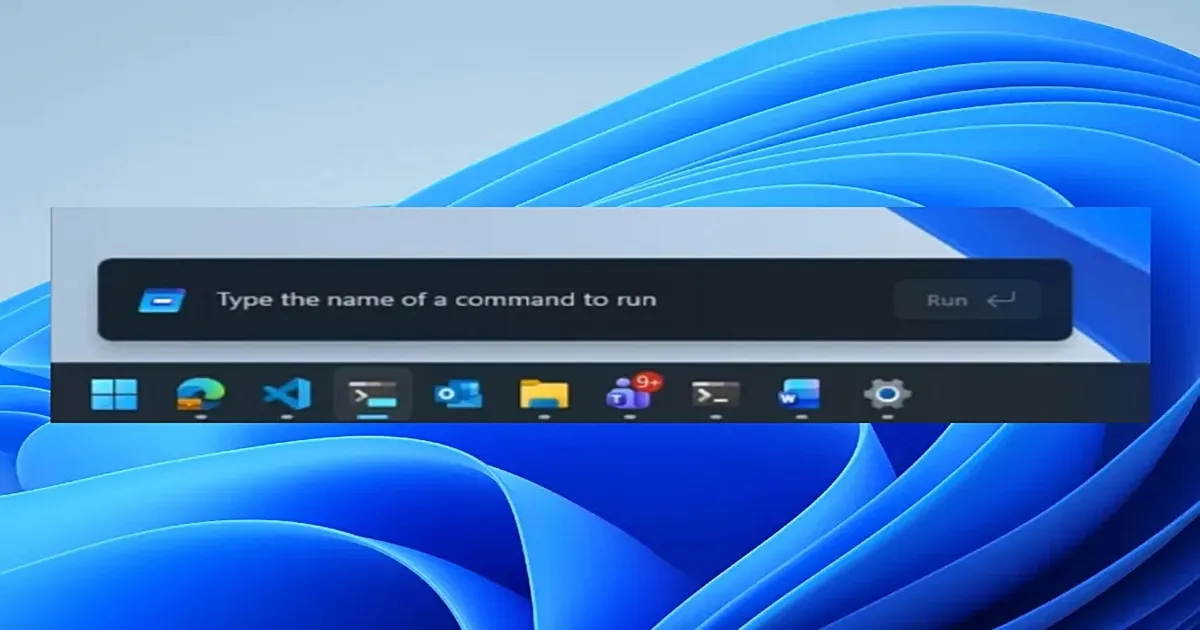Microsoft testa menu Executar redesenhado do Windows 11 com modo escuro