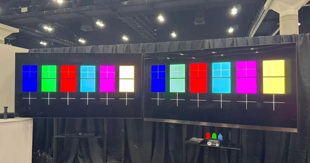 As TVs de pontos quânticos superam as TVs LED RGB, diz a empresa que fabrica QDs para TVs 1 Comparativo de pontos quânticos e TVs LED RGB