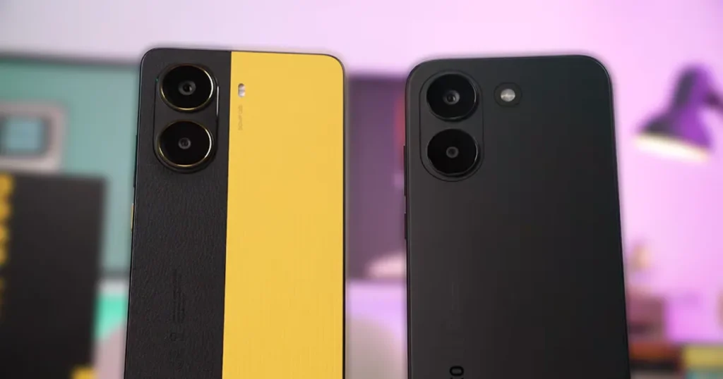 Poco X7 Pro ou X8 Pro? A resposta pode surpreender 6 Poco x7 Pro vs Poco x8 pro lado a lado exibindo conjunto de câmeras traseiras.