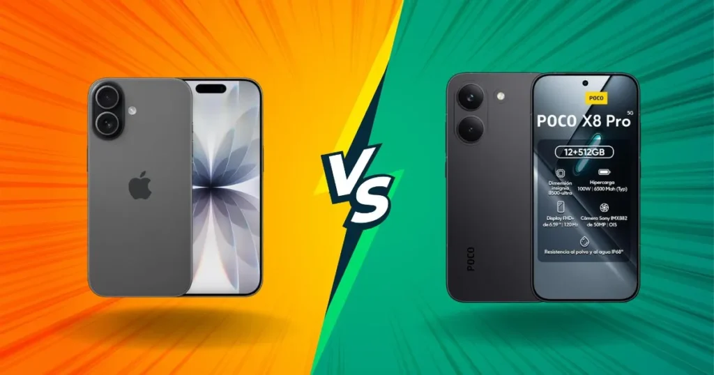 Poco X8 Pro vs iPhone 17