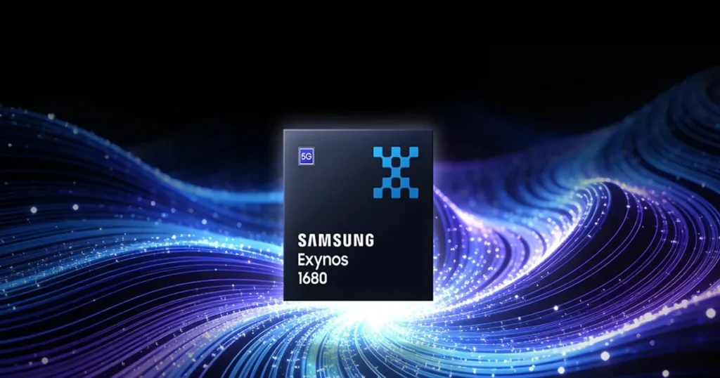 ilustração do processador Samsung Exynos 1680 - samsung a56 vs samsung a57