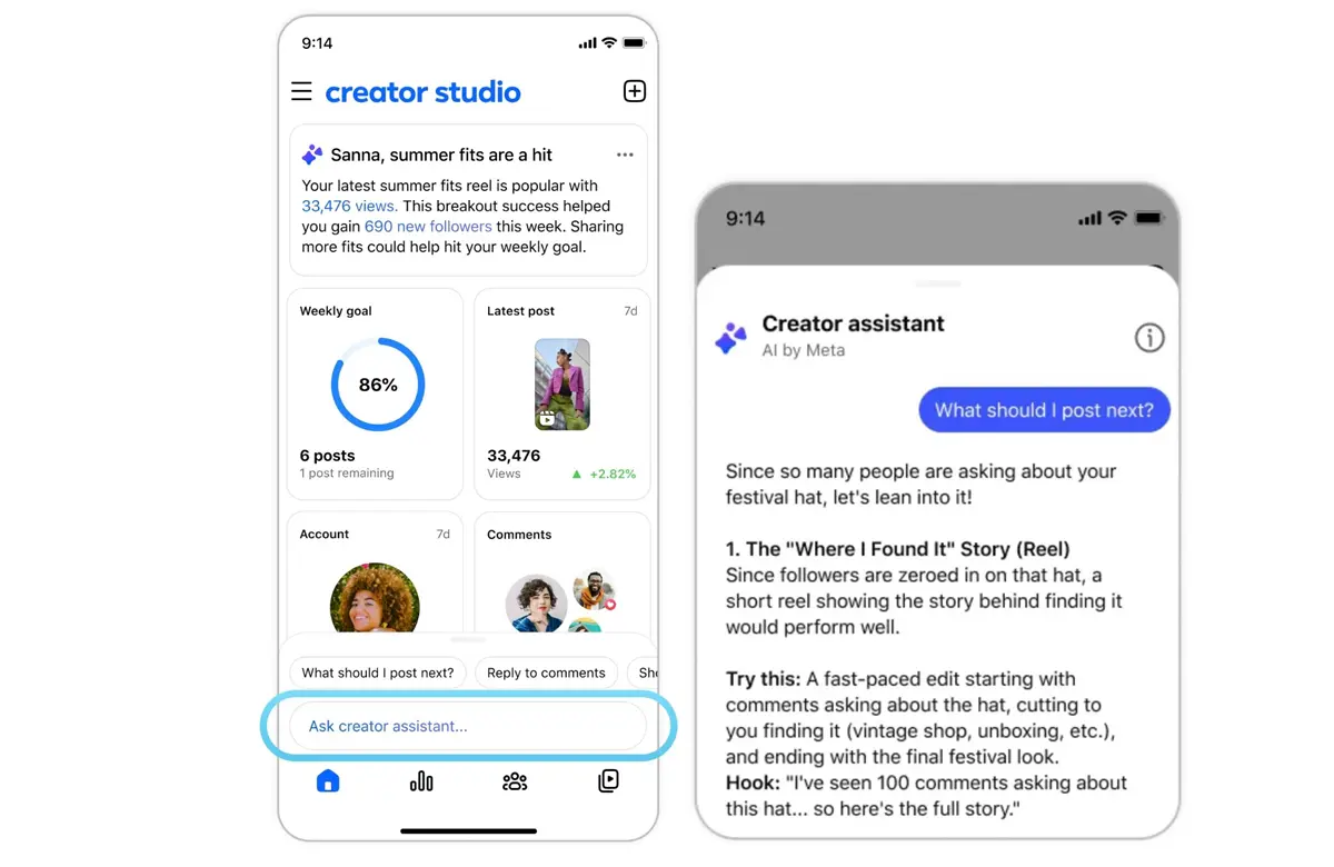 Facebook lança um novo app de IA para criadores 1 Facebook lança um novo app de IA para criadores