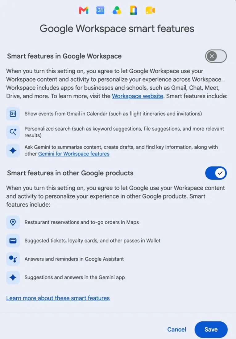 Como desativar a IA no Google Docs captura de tela