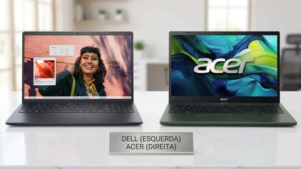 Dell Inspiron i15 vs Acer Aspire 5: Qual comprar em 2026