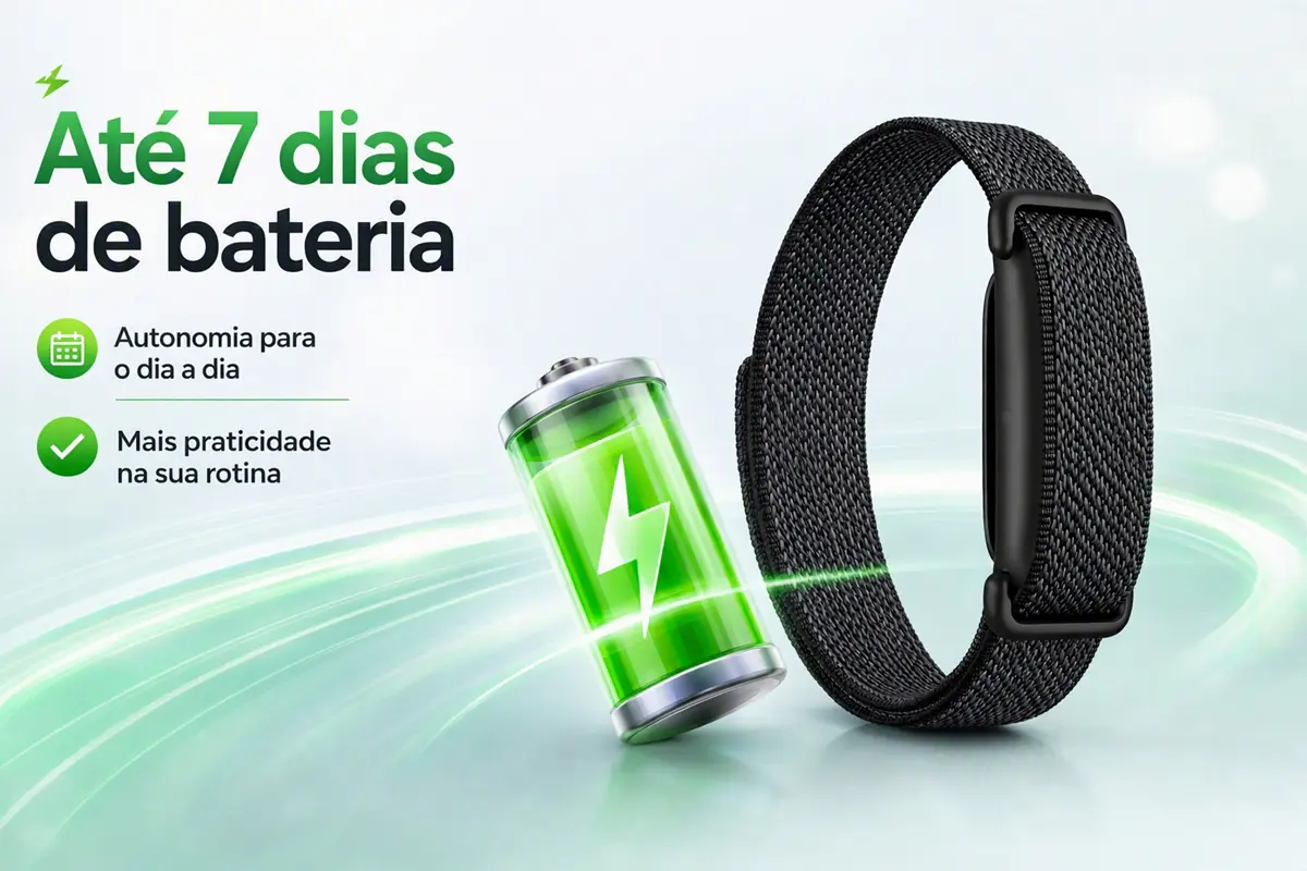 Google Fitbit Air: A WHOOP Tem um Problema Sério 1 A bateria do Google Fitbit Air dura 7 dias