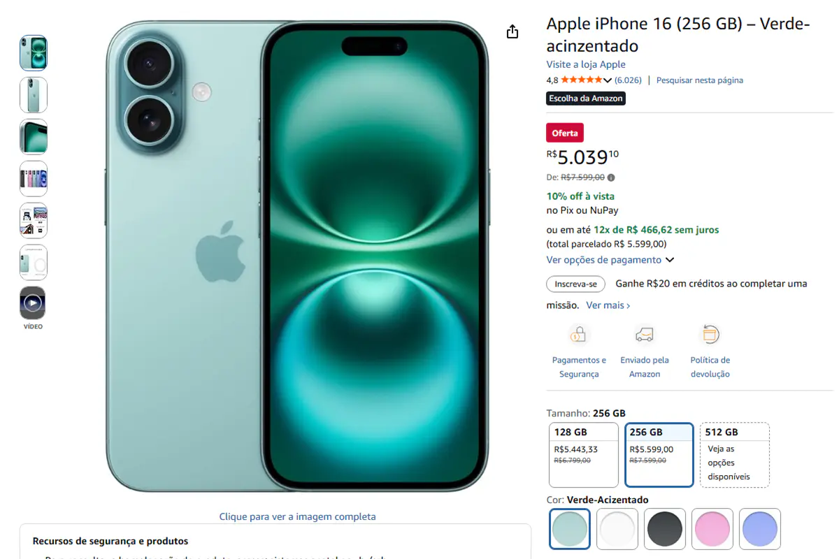 iPhone 16 entra em oferta