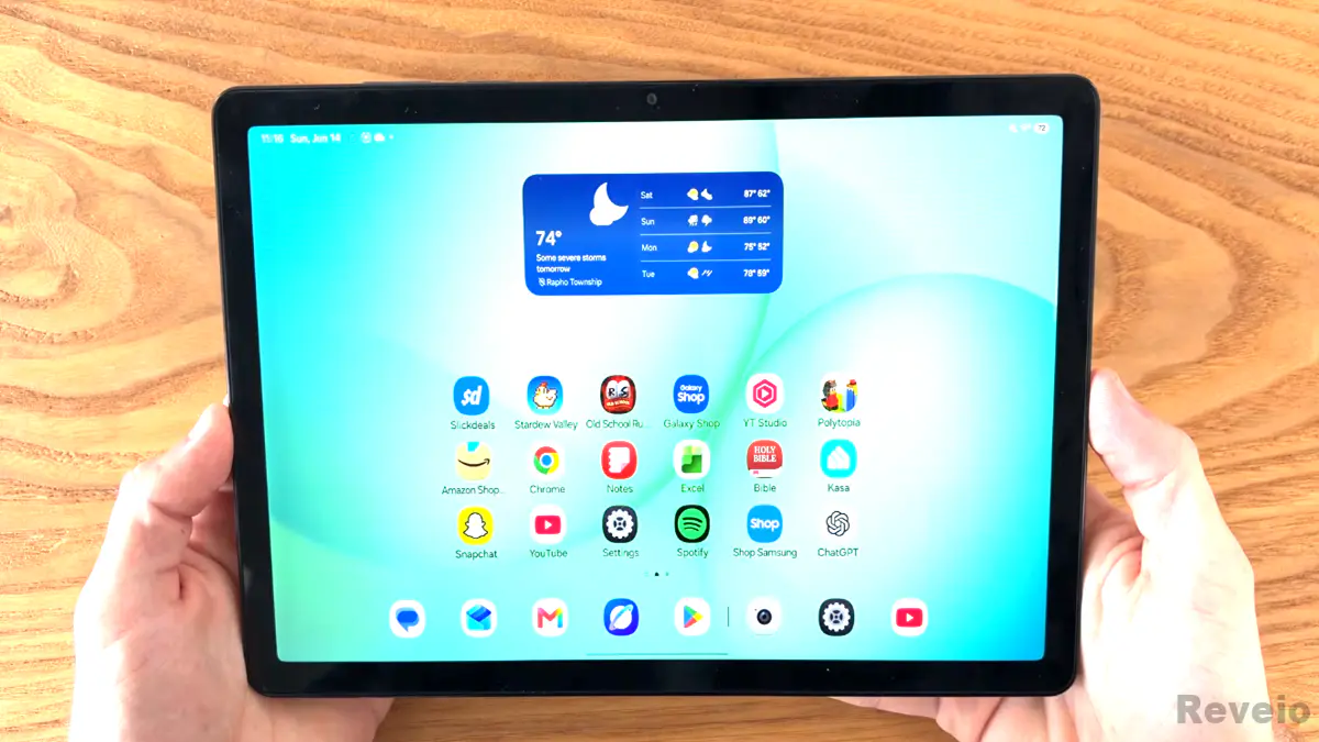 Tela incial do tablet Galaxy Tab A11 Plus