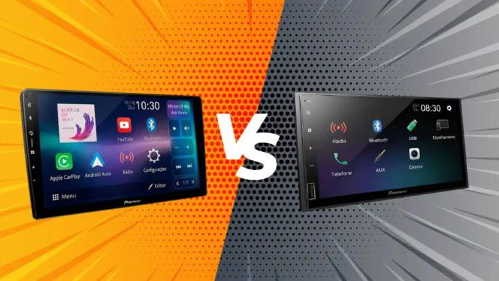 Central Multimídia Pioneer: DMH-AP6650BT vs 145BR 2026