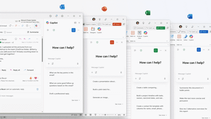 Microsoft Office ganha recursos gratuitos do Copilot Chat
