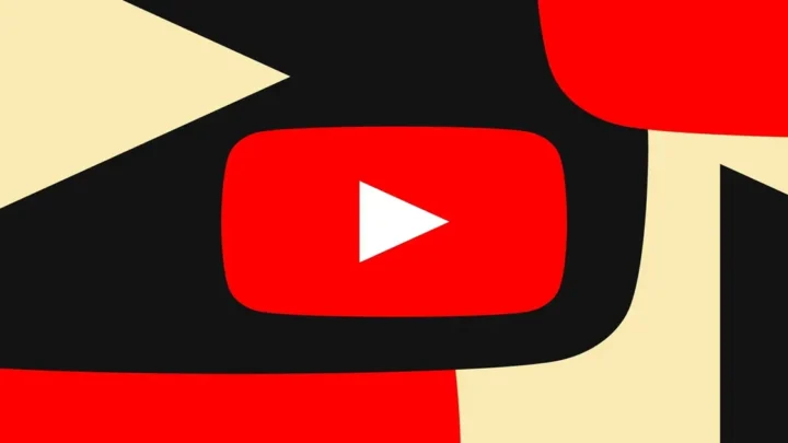 logo do youtube em um fundo abstrato.